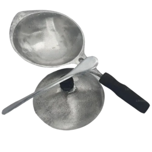 I/Inndu Sri Aluminium Hopper Pan with Lid & Spoon-Medium
